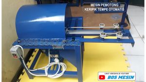 Mesin pemotong keripik tempe sagu otomatis