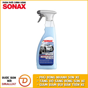 Chai xịt phủ bóng sơn xe và các chi tiết ô tô nhanh chóng Sonax 287400 500ml - chống thấm nước phủ bóng nhanh loại bỏ cận bẩn tăng độ sáng sơn xe giảm bám bụi bẩn mùi dễ chịu - Dmall247