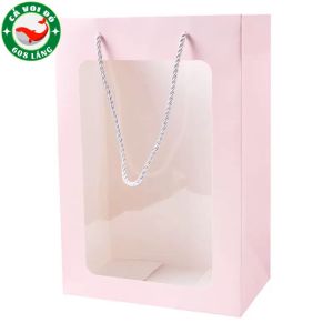 Túi Giấy Mặt Kính Đựng Hoa Đựng Quà Chất Lượng Tốt