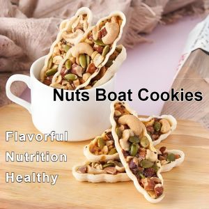 Eight Treasures Nut Boat Tart Mixed Nuts Crisp Biscuit Nut Boat Shaped Pastry Anti-sugar Healthy Snacks Large Particle Daily Nuts八宝坚果船挞