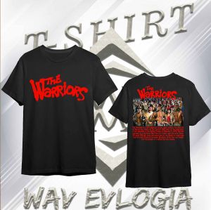 (07) KAOS DISTRO FASHION WAV EVLOGIA MOTIF THE WARRIOR FREE STICKER  PRIA WANITA KEREN T-SHIRT STREETWEAR T-SHIRT