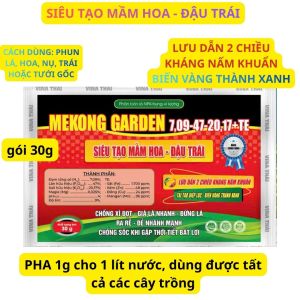 COMBO 10 TẶNG 1 SIÊU TẠO MẦM-ĐẬU TRÁI 30G MEKONG GARDEN LƯU DẪN 2 CHIỀU KHÁNG NẤM BỆNH