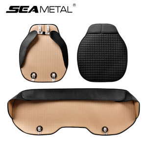 Bọc Ghế Xe Hơi Bằng Vải Lanh Đệm Thoáng Khí Phía Trước Phía Sau Đệm Bảo Vệ Ghế Xe Hơi Chống Trượt Thông Dụng Bốn Mùa