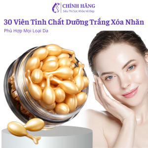 30 Viên Tinh Chất Trẻ Hóa Da Đậm Đặc ETAE Giúp Da Trẻ Hóa Cải Thiện Nếp Nhăn Lão Hóa Da Trắng Da Dưỡng Ẩm Mịn Màng Giúp Da Trẻ Hơn 10 Tuổi