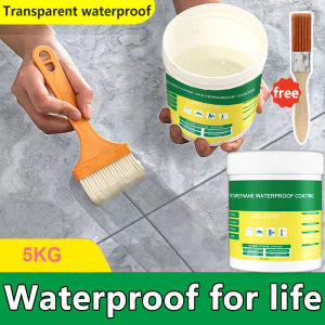 1kg Waterproof Invisible Adhesive Mighty Sealant Paste Tile Repair Glue With Brush Waterproof Invisible Paste Sealant Mighty Polyurethane Glues with Brush Adhesive Repair Glue for Roof Repair Broken Tool