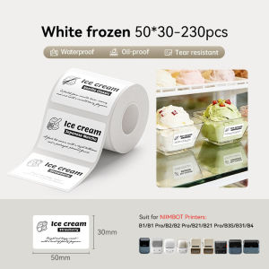 【Freezing Label】NIIMBOT B1/B1Pro/B2/B2Pro/B21/B21Pro/B3S/B31/B4 Freezing Label Sticker Refrigerator Classification Food Waterproof Thermal Label Paper