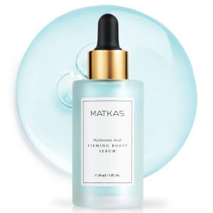 MATKAS Korean Firming Boost Hyaluronic Acid Serum for Hydration 1 Fl.Oz. Korean Peptides Serum for Face Niacinamide and Hyaluronic Acid Serum for Microneedling for Dry and Sensitive Skin