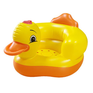 Baby Chair Seat Inflatable Chair PVC Kids Sofa Yellow Duck Portable Sofa Multifunctional Bathroom Baby Sofa Chair