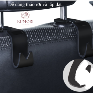 Móc Treo Đồ Gắn Sau Ghế Xe Hơi Sắp Xếp Không Gian Nội Thất Ô Tô Tiện Lợi KUMORI STORE