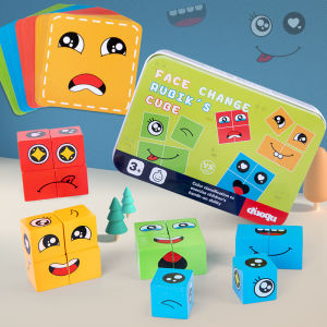 Face Change Game Facial Expression Cube Game for Kids Logical Educational Training Toys Set