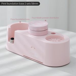 BINCOO Pink Coffee Tamper Set Tamping Base Powder Dispenser Set Italian Storage Base 51/58MM Universal