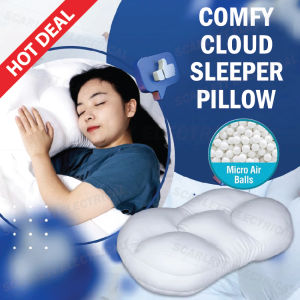 Soft Cloud Comfy Sleeper Pillow Memory Foam Orthopedic Neck Back Pain Relief/Bantal Leher