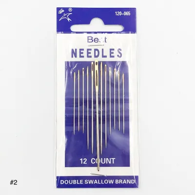 [2 Packets] Golden Tip Assorted Needles For Cross Stitch/Assorted Needles/Canvas/Sofa