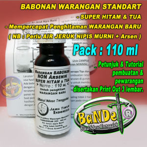[ BISA COD ] BABONAN Standart WARANGAN TUA HITAM PEKAT [ Air Jeruk NIPIS Murni Jernih ][ Bubuk Warangan Murni Pabrikan kadar 999% ] uTosan Aji