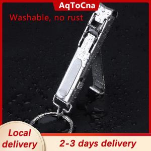 [COD] AqToCna Ship within 24 hours Ultra-Thin Nail Clipper Stainless Steel Foldable Nail Cutter With Nail File