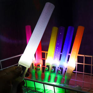 YAFEN 1Pc LED Glow Stick Luminous Concert Cheering Tube Battery Powered Wedding Party Light Stick Toys