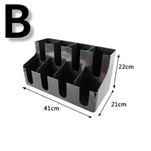 Cup Holder Rack Two Tier Drink Organizer Tissue Lid Storage Countertop Home Cafe