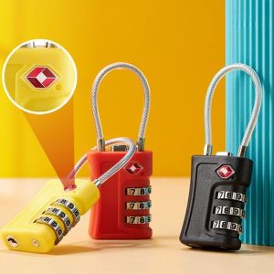 TLE96110 Anti-Theft Security Tool Travel Contrast Color Padlock Luggage Password Lock TSA Customs Code Lock 3 Digit Combination Lock