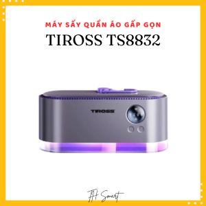 Máy Sấy Quần Áo TIROSS TS8832 Gấp Gọn Di Động Sấy Nhanh