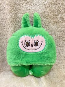 Hoodie Labubu   Bantal Leher Topi Labubu The Monsters Macarone Kawai
