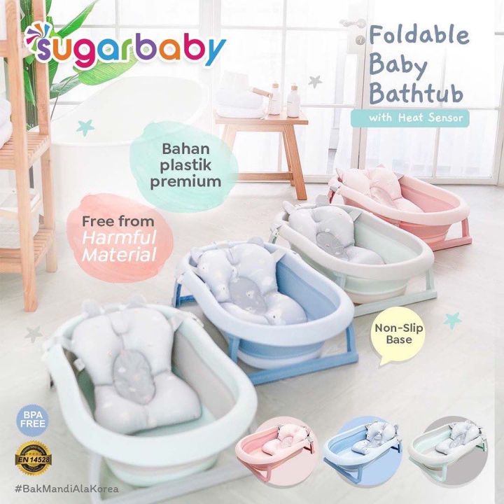 Sugarbaby Foldable Baby Bathtub Bak Mandi Bayi Lipat Dengan