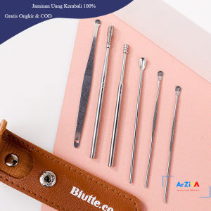 Biutte.co Set Pembersih Telinga Korek Kuping 6 PCS - CW36 - Brown