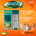 ARTHROPET TABLET 30 tablets  in 1 box pet option JOINT SUPPLEMENT FOR DOGS AND CATS. 