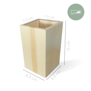 Wooden box ทรงสูง กล่องไม้ minimal กล่องเครื่องเขียน กล่องไม้แท้ กล่องไม้น่ารัก Tall mini box กล่องจัดระเบียบโต๊ะ กล่องใส่ดินสอปากกา กล่องใส่หลอด