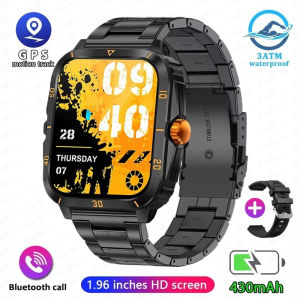 2025 HUAWEI Rugged Men Smart Watch 1.96-inch HD Touch Screen 3ATM Waterproof Bluetooth Call Heart Rate Calculator Weather