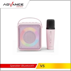 ADVANCE - Speaker Portable Bluetooth 1 Mic Karaoke Wireless Magic Sound Recharge (V-5)