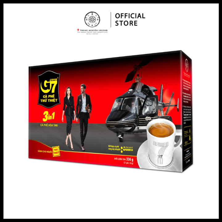 Trung Nguyên Legend - Cà phê sữa hòa tan G7 3in1 - Hộp 18 sticks x 16gr ...