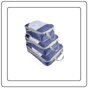 【JJ HOME】3 Pieces Packing Cubes Set Travel Luggage Packing Organizer Travel Compression Suitcase Bags