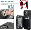 SWP Case for iPhone 13 Pro Max 5G, Wallet Case w/ 3 Card Slots [RFID Blocking] [1 Money Pocket], Credit Card Holder Cases w/Wristlet Zipper Wallet for iPho. 