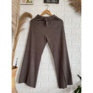 PROMO Kulot Knit - Celana Kulot Knit Premium Tebal Bahan Knit Kulot Highwaist Wanita