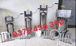 Máy đùn xúc xích nhồi lòng nem chua lạp xưởng 10L chạy điện 220v