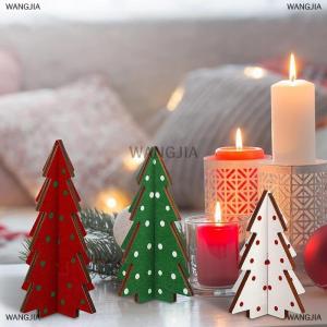 [COD] WANGJIA Christmas Decor 3 Pieces Wood Table Rustic Christmas Tree Farmhouse Wooden Xmas Centerpiece For Small Table Xmas Trees