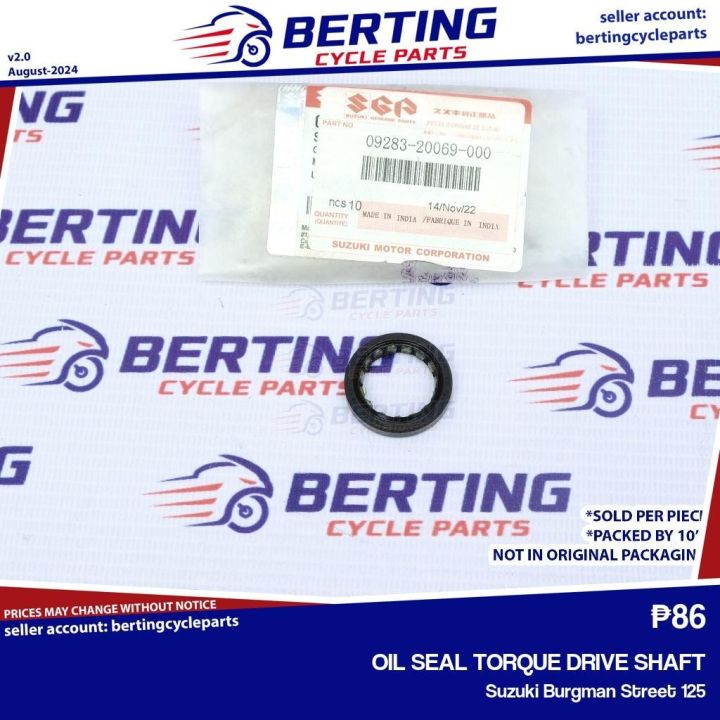 SGP OIL SEAL TORQUE DRIVE SHAFT Suzuki Burgman Street 125 Genuine
