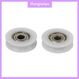 [shangtanpu] High Quality U Groove 625 Round Pulley Ball Bearing Wheel Roller For Door Windows Shower Pulleys Drawer POM Guide Wheel