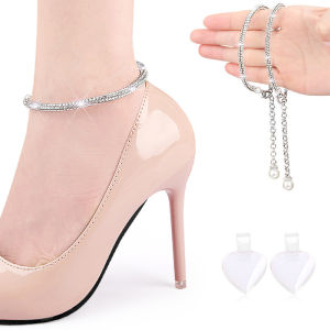 Free Shipping Pearl And Diamond-Studded Shoelaces No Installation Required For High Heels Prevents Shoes From Slipping Off Easy-To-Use And Available In Various Styles