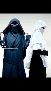 Niqab butterfly v-shape 3 layer by Nisa Exclusive