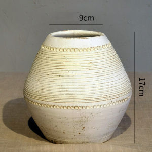 Wabi-Sabi Style Handmade Coarse Pottery Vase Ceramic Extra Large Purple Clay Flower Pot Breathable Pottery Jar Dried Flower Arrangement Master Pot