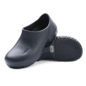 VINCENT Men Women Chef Shoes Kitchen Cook Shoes Black Slip on Formal Safety Work Shoes for Chef Oil-proof &Slip Resistant Shoes Professional Hospital Medical White Nurse Shoes EVA Rain Loafers