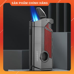 Hộp Quẹt Bật Lửa Gas Jobon BCZ-795 Khò 3 Tia Cực Mạnh  Nhìn Rõ Lượng Gas Tích Hợp Kệ Gác và Đục Tiện Lợi - Nhiều Màu (KHÔNG CÓ SẴN GAS)