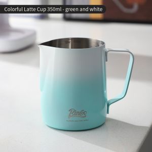 BINCOO Coffee Latte Cup Coffee Stainless Steel Milk Jar Milk Frothing Cups 350ML/600ML