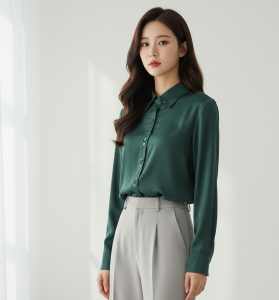 CALISSA FASHION BISA COD KEMEJA/ATASAN WANITA KANTOR/OFFICE STYLE KOREA LENGAN PANJANG MODEL MIYA