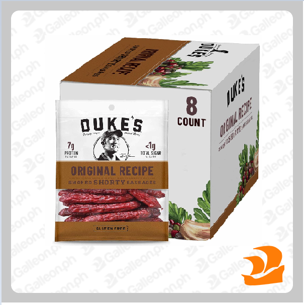 Duke's Original Recipe Smoked Shorty Sausages Meat Snack, Gluten Free ...