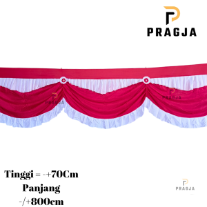 PRAGJA Bendera merah putih polos Bendera Indonesia panjang Bendera Panggung Gapura gedung Istana