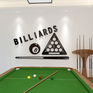 【MANDAO】Billiard wall design 3d acrylic wall stickers billiards room background wall decoration