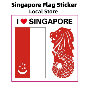 【SG Local】Ready Stock Singapore Sticker Flag Tattoo Stickers NDP 2024 National Day Decoration Sticker