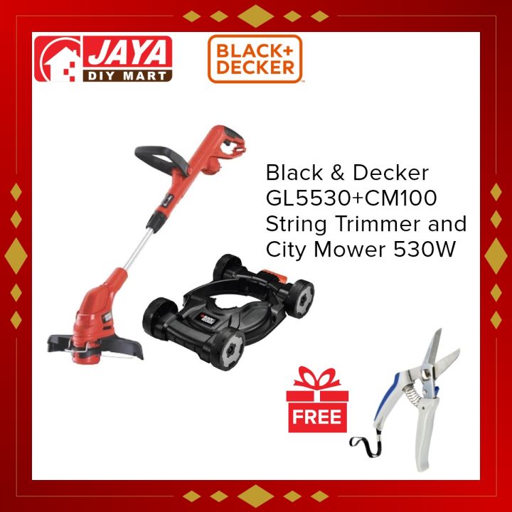 Black & Decker GL5530+CM100B1 String Trimmer and City Mower 530w with